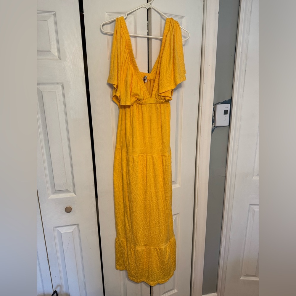 La la Maxi in Bird of yellow by free people